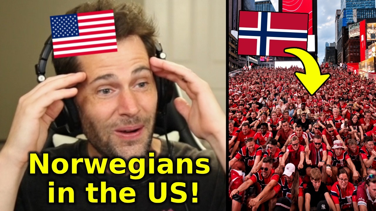 American Reacts to Norway Fans Taking Over the U.S. with the Viking Row