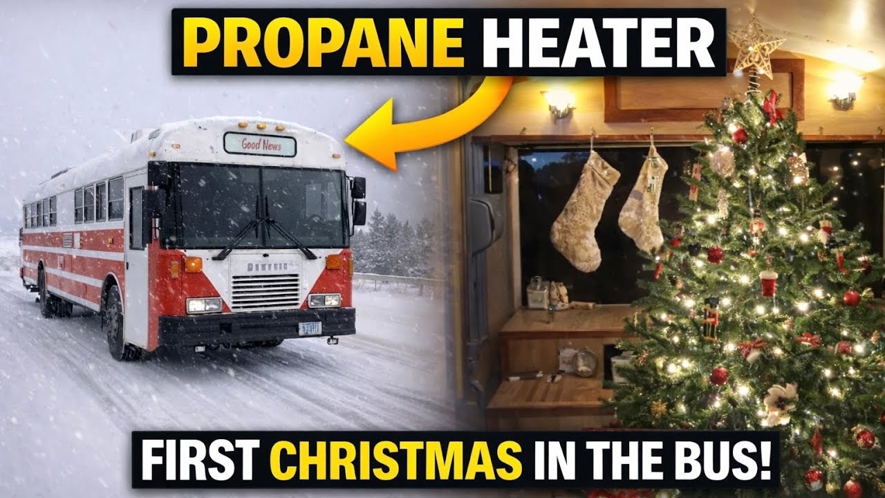 Our First Christmas in our Bus Conversion | The Bus Life