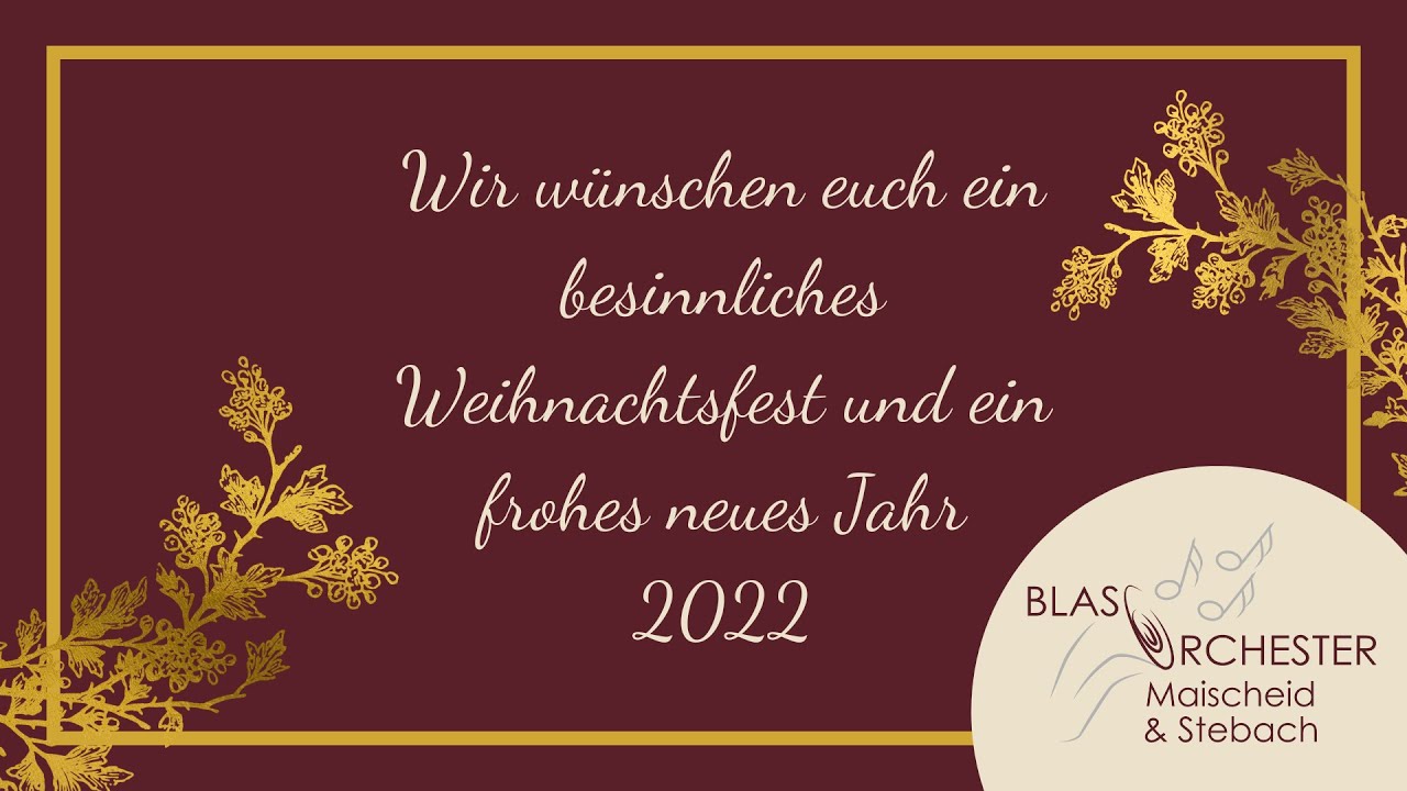 Weihnachten in der Kirche 2021 - Blasorchester Maischeid und Stebach