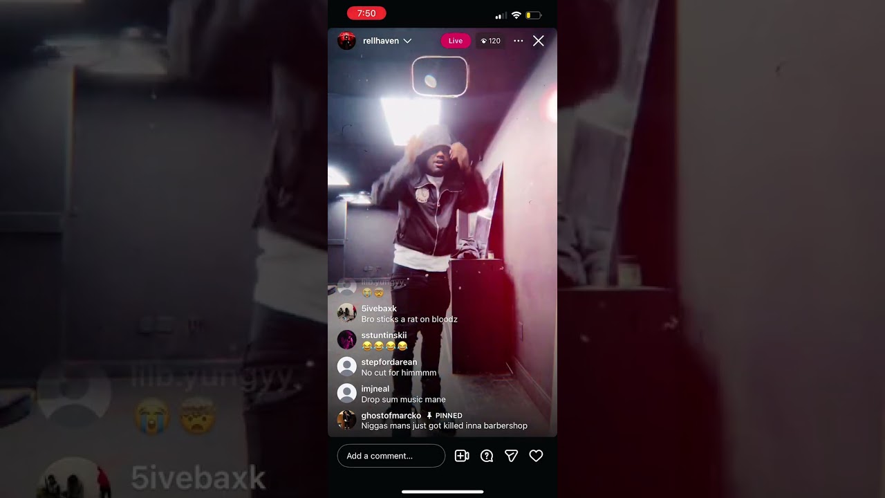 Rellheaven on ig live talking about opps 