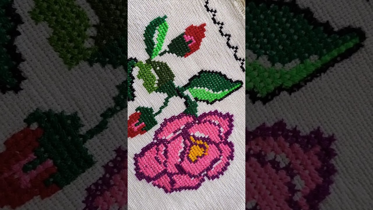 Resultado de bordado 🪡 de flores de colores espero que esté proyecto te inspire a crear algo lindo 
