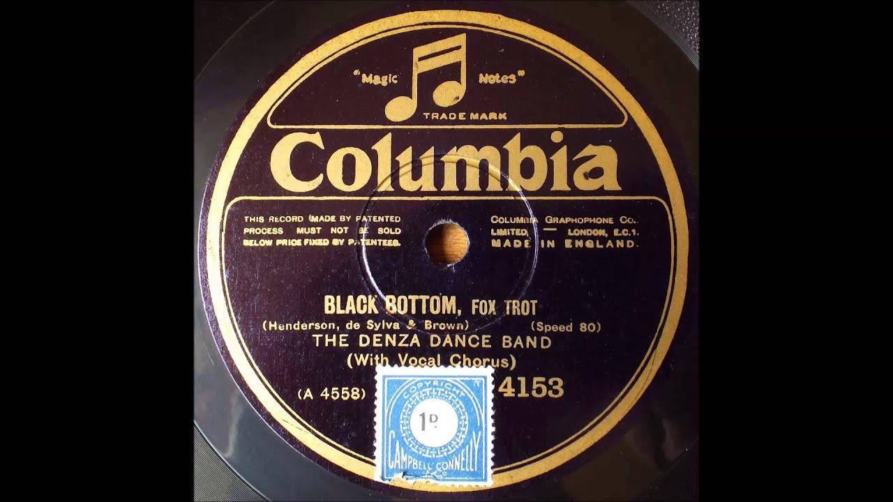 Black Bottom, Denza Dance Band, 1926