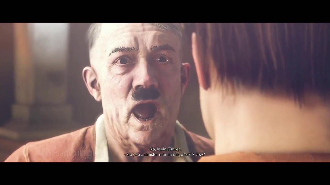Wolfenstein II: The New Colossus - All Hitler Cutscenes