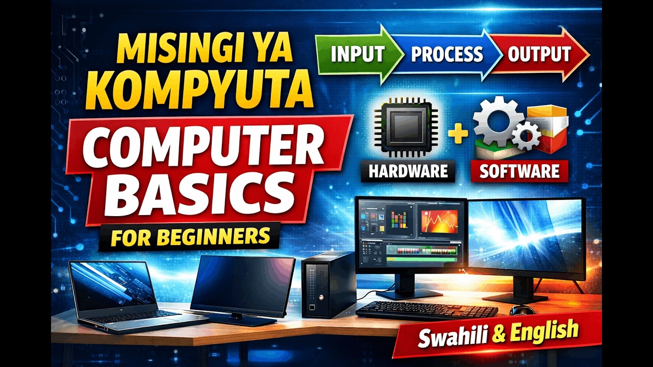 Computer Basics for Begginers | Jifunze Computer Hatua kwa Hatua