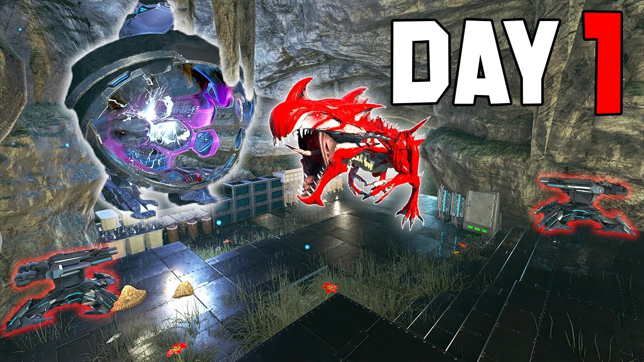 HOW we WIPED 2 OP Center Caves DAY 1 - Ark PvP