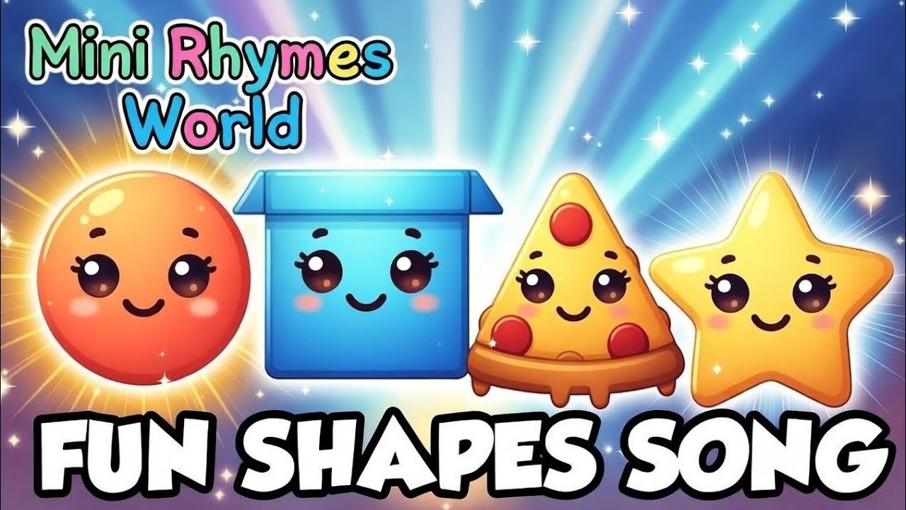 Magic Shapes Song for Kids  | Learn Circle ⭕ Square 🟦 Triangle 🔺 Star ⭐ | Mini Rhymes World 🌍 #video