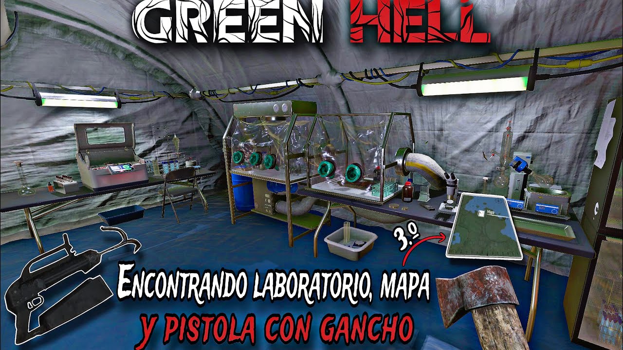 Green Hell - Parte 8 | Encontrando Laboratorio, Mapa Y Pistola Con Gancho (PS5)
