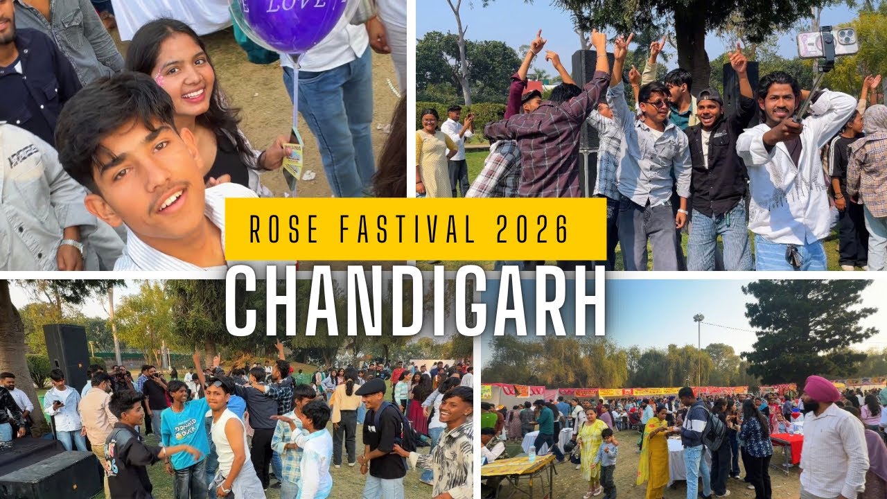 Rose Fastival 2026 Chandigarh || Full Masti in Rose garden sector 16 || 54th rose fastival ❤️