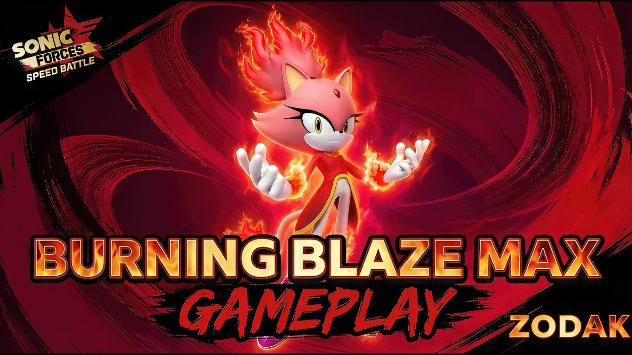 Sonic Forces Speed Battle: Max Burning Blaze gameplay