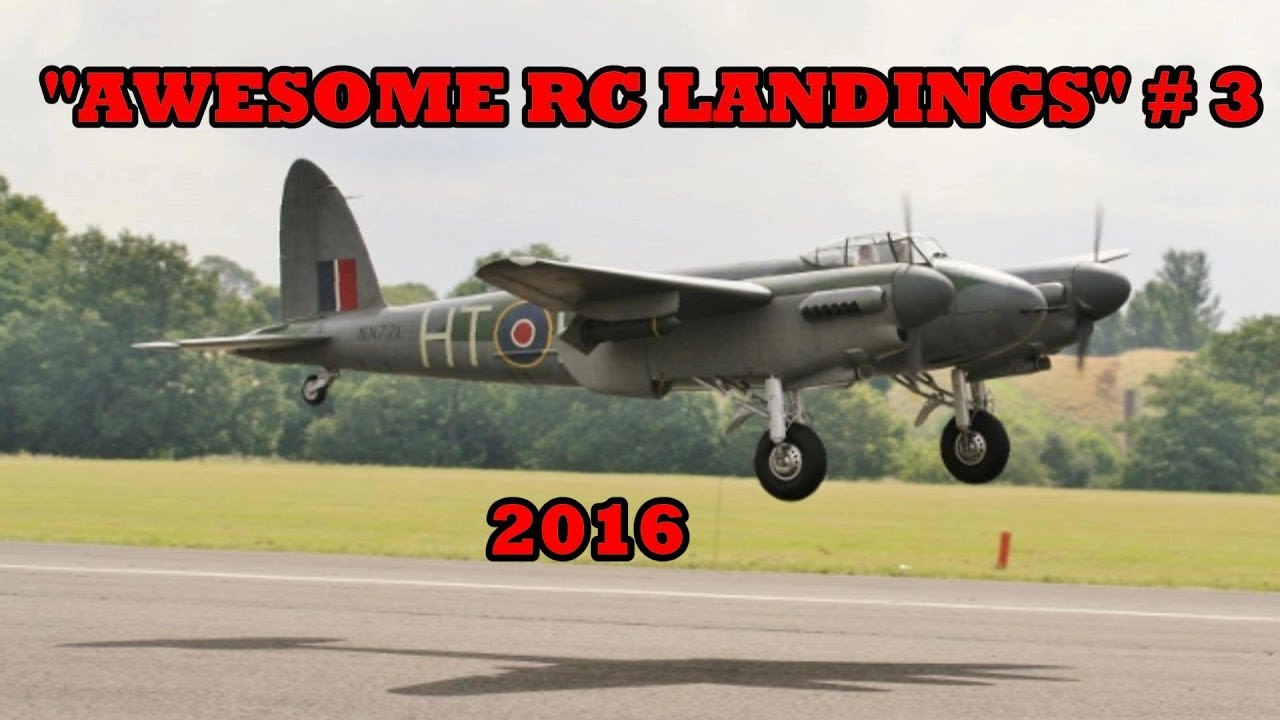 "AWESOME RC LANDINGS" - WW2 BOMBERS & TRANSPORT ETC  # 3 - 2016