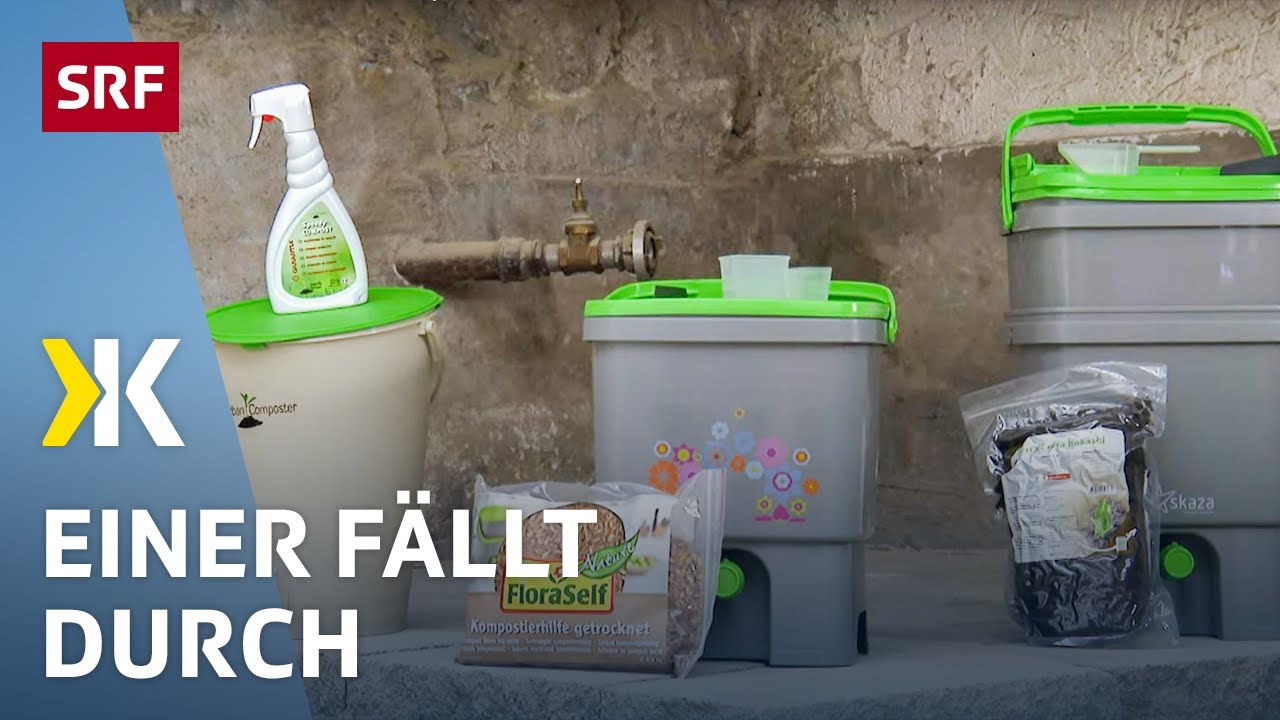 Kleinkomposter für den Balkon im Test: Wurmkomposter vs. Bokashi | 2021 | Kassensturz | SRF