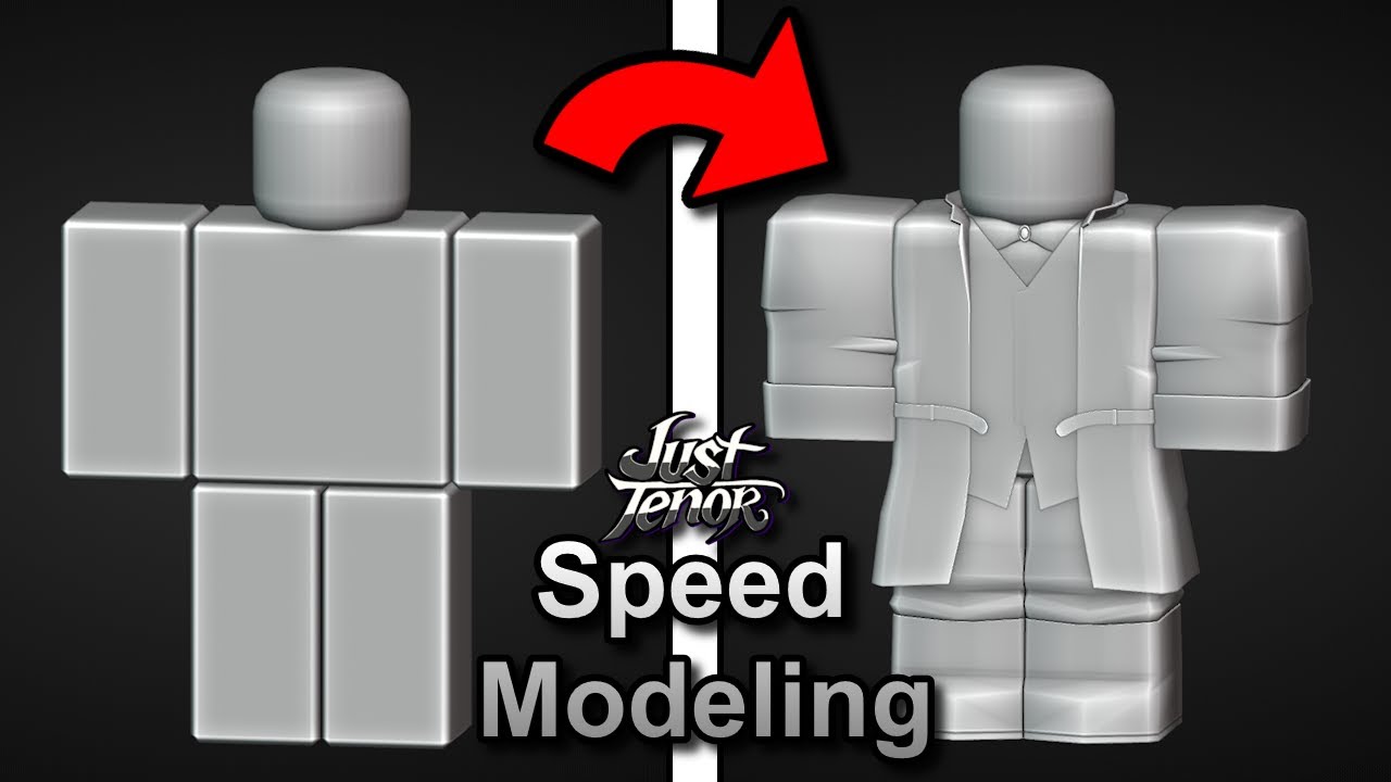 Roblox Blender Suit Modeling Timelapse Pt.1