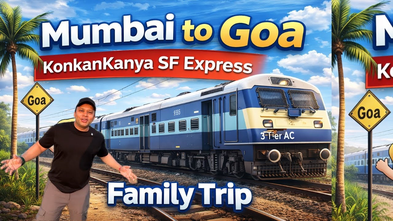 Mumbai to Goa | Konkan Kanya Express: 20111 | Kokan Railways | Family Vlog | Indian Railways | IRCTC