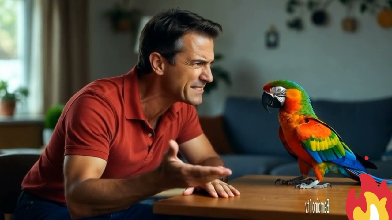 Talking Parrot Who Knew Too Much #creativestory #talkingparrotvideos