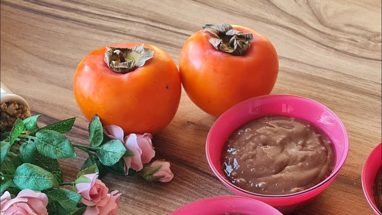 Cennet Hurması ile sağlıklı puding Un Yok ŞEKER YOK nefis PUDİNG