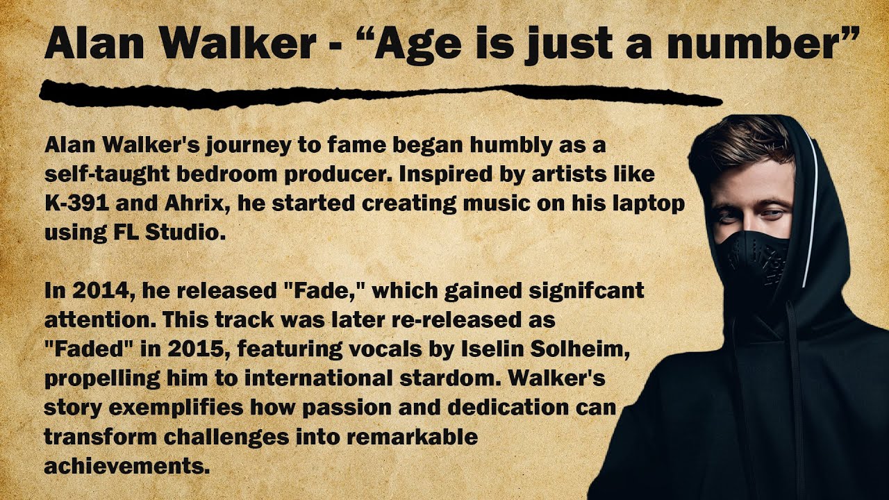 Learn English with Alan Walker's Life Story | English Story for Listening