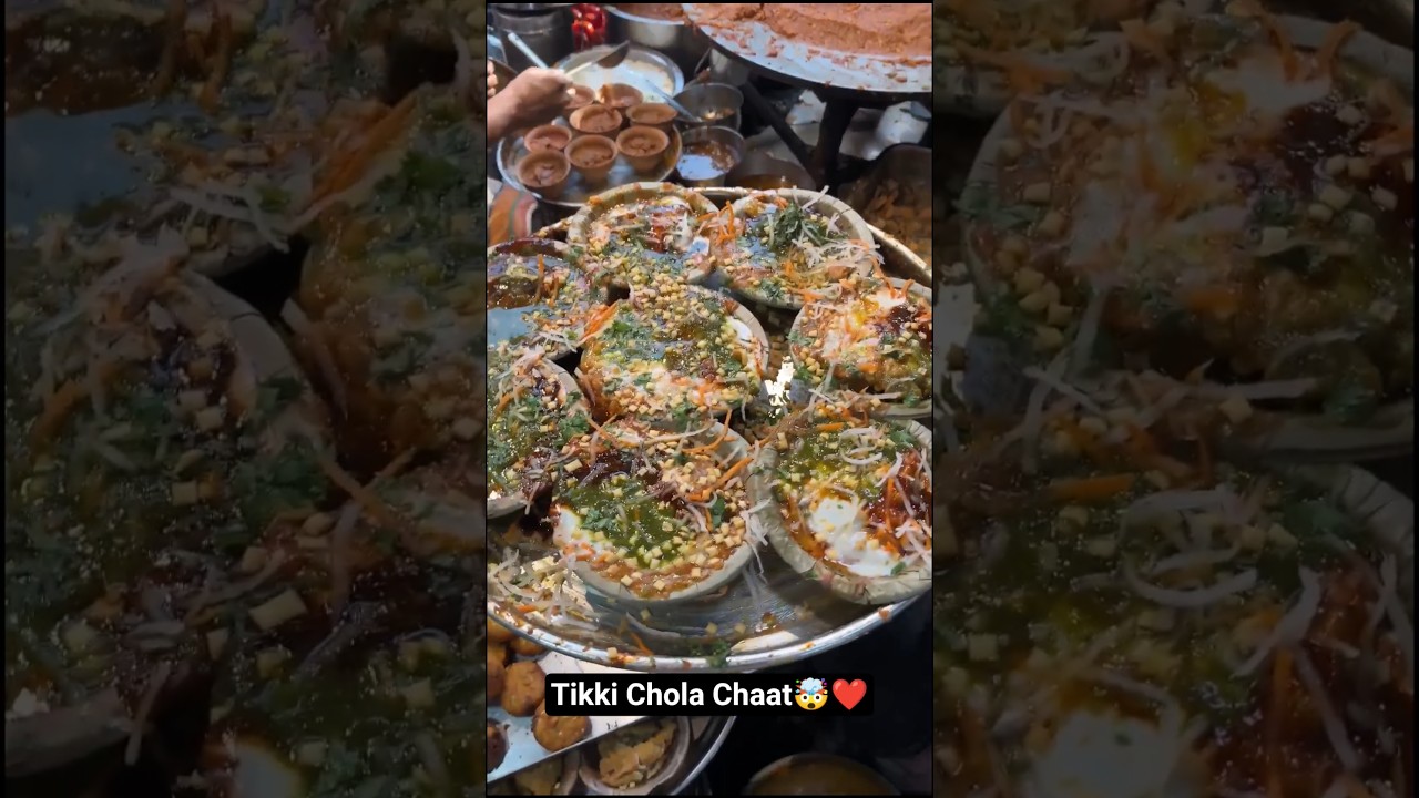 Aloo Tikki Chola Chaat In Just Rs.80 Only At Kashi Chaat Bhandar, Varanasi | #shorts