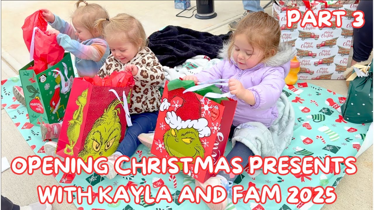 OPENING CHRISTMAS PRESENTS WITH KAYLA & FAM | Part 3 | Family 5 Vlogs