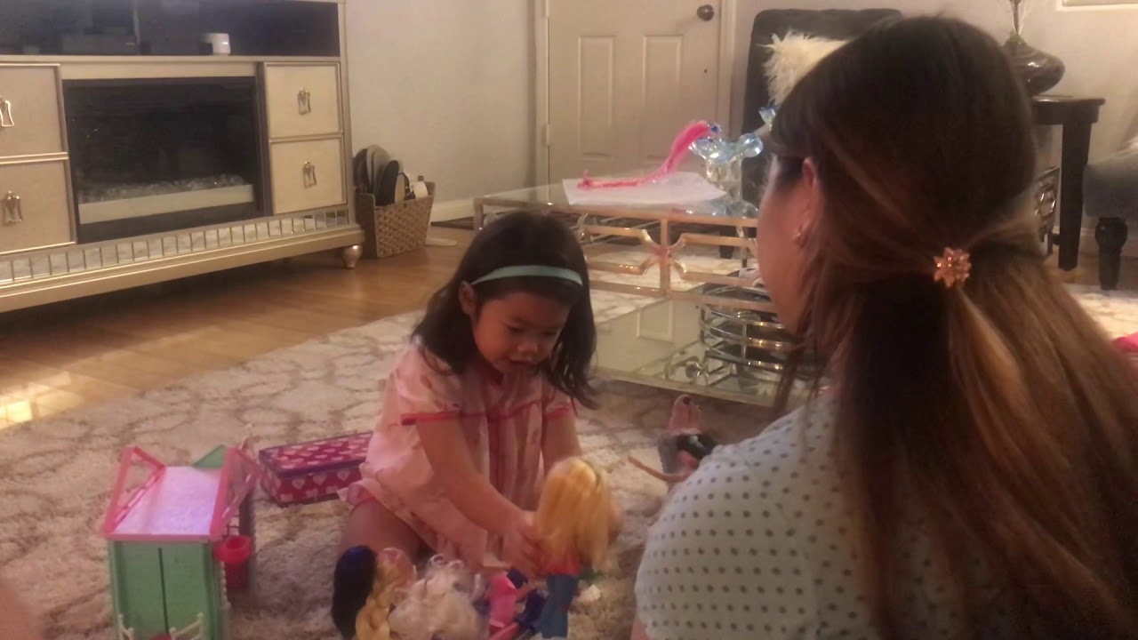 Kylie and mommy playing Aug 13 2018