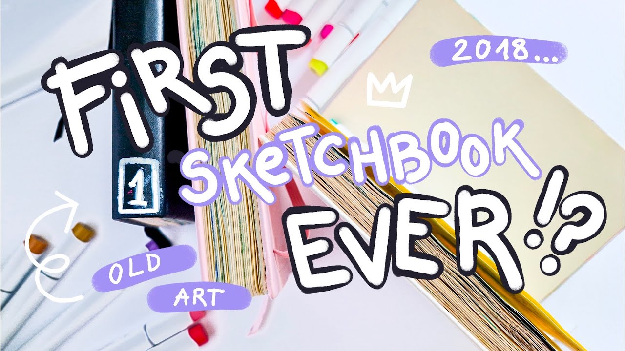 ★ my OLD sketchbook || first ever finished sketchbook...★