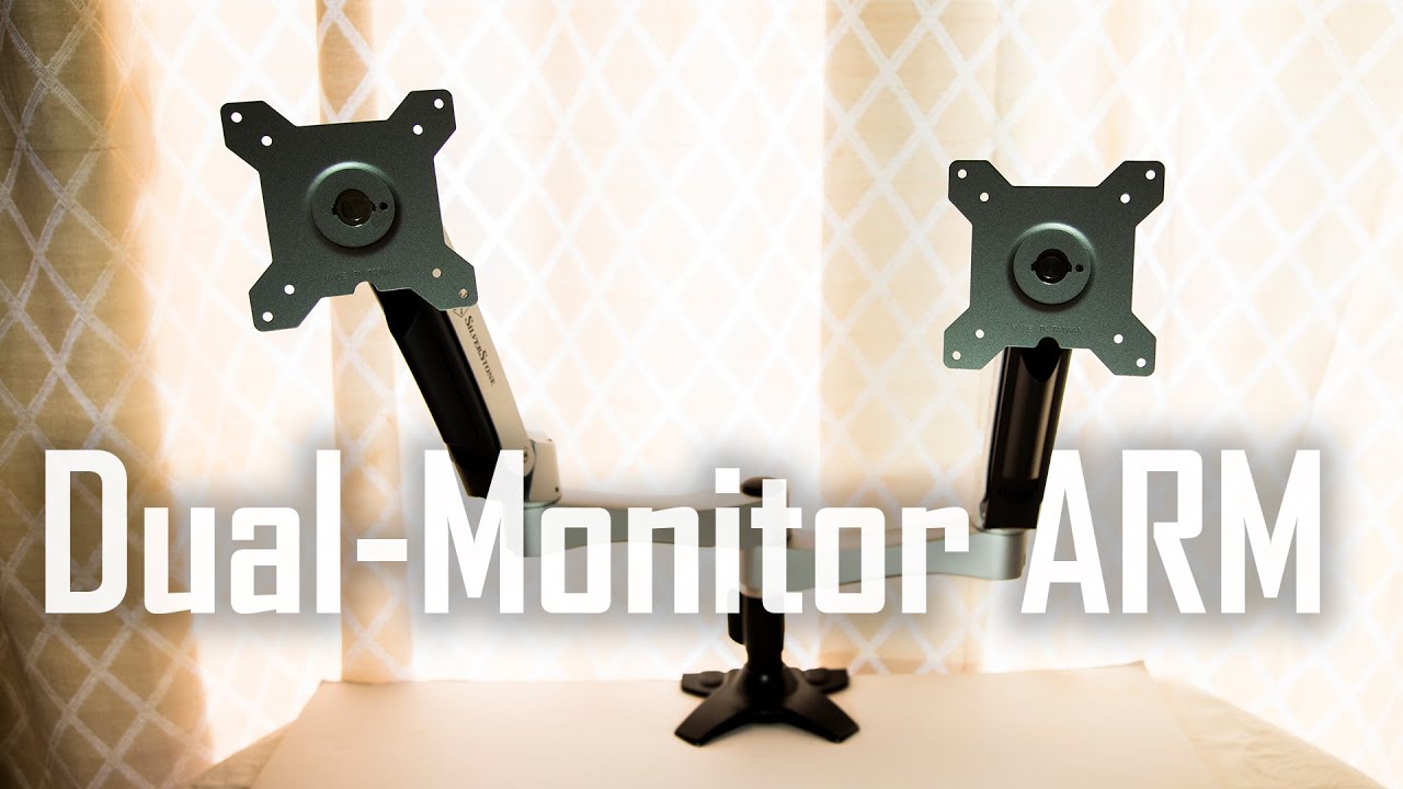 Optimize your Dual-Monitor Setup! SilverStone LCD Desk Arm (ARM22SC)