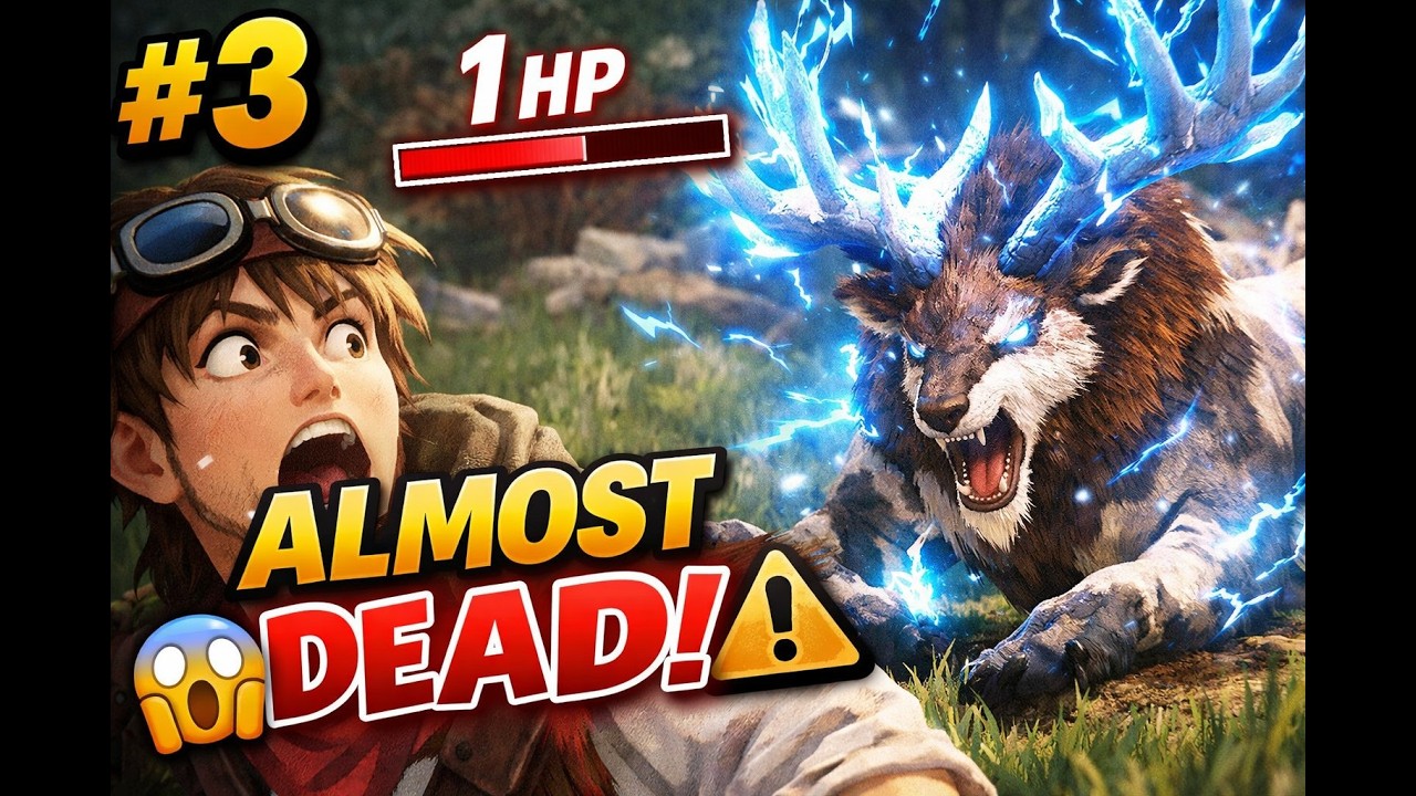 Eikthyrdeer at 1 HP! 😱 INSANE Clutch Catch | Palworld Episode 3