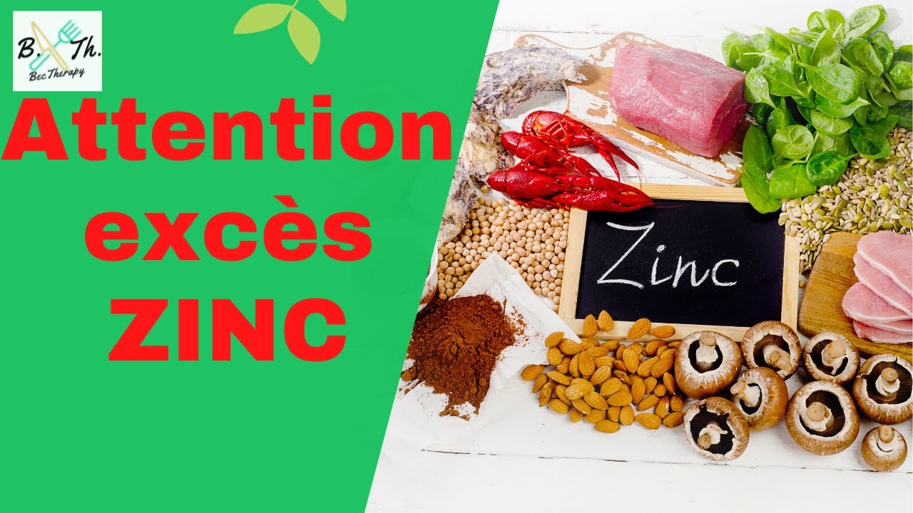 ZINC: Tout sur le zinc (Carence, sympt&ocirc;mes, exc&egrave;s, doses, besoin journalier, aliments) | BecTherapy