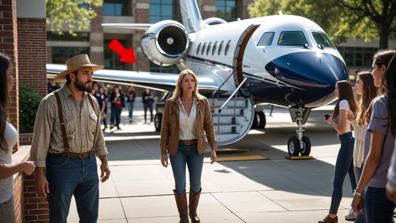 Principal Rejects Farmer's Daughter – Next Day, Her Mother's Private Jet Lands on Campus!