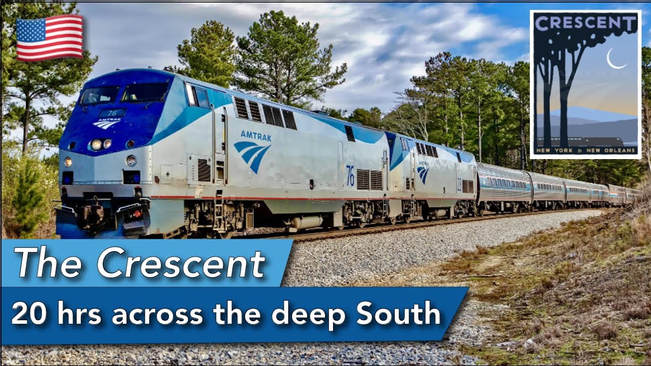 Скрытое сокровище Amtrak: The Crescent – Эпическое путешествие по американскому югу!