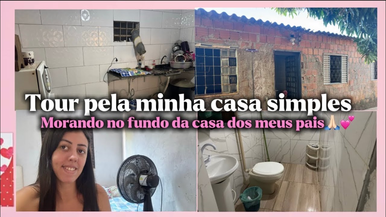 Tour pela minha casinha simples mais com Deus sempre 🙏🏻💕//morando no fundo da casa dos meus pais💕