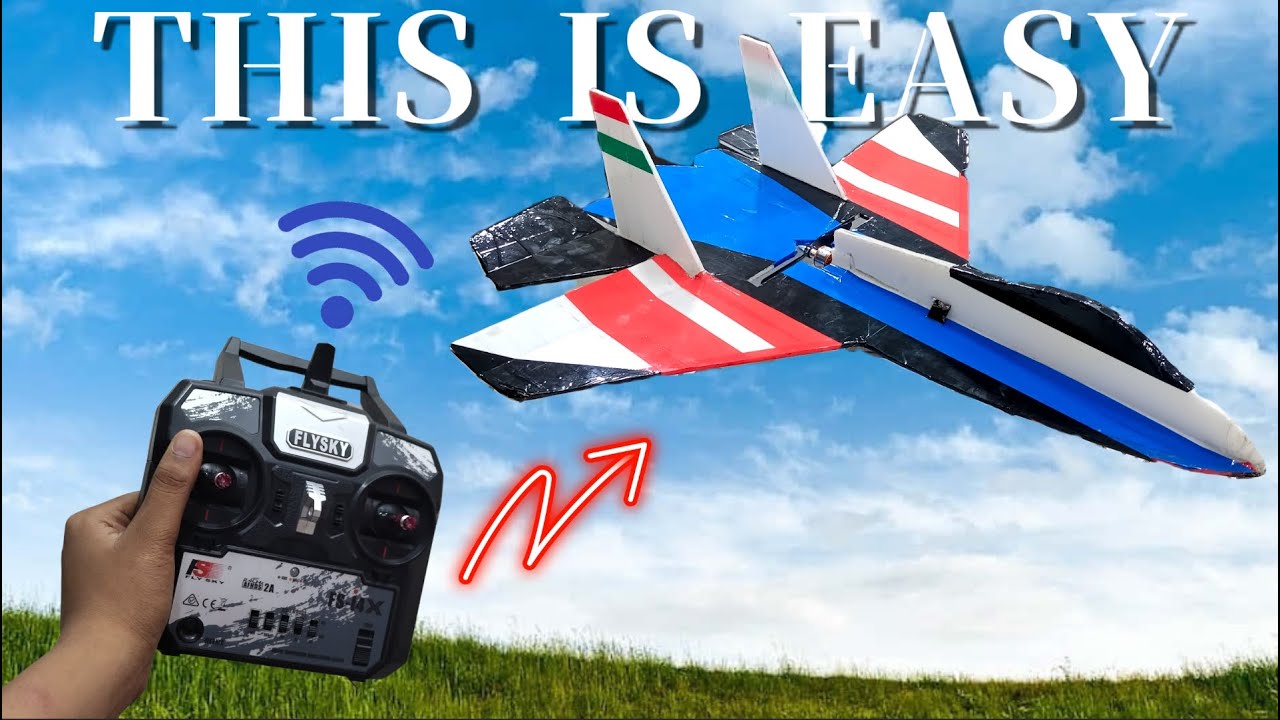 How to make remote controlled plane at home || SU27 Rc plane build || Wonders Craft ||