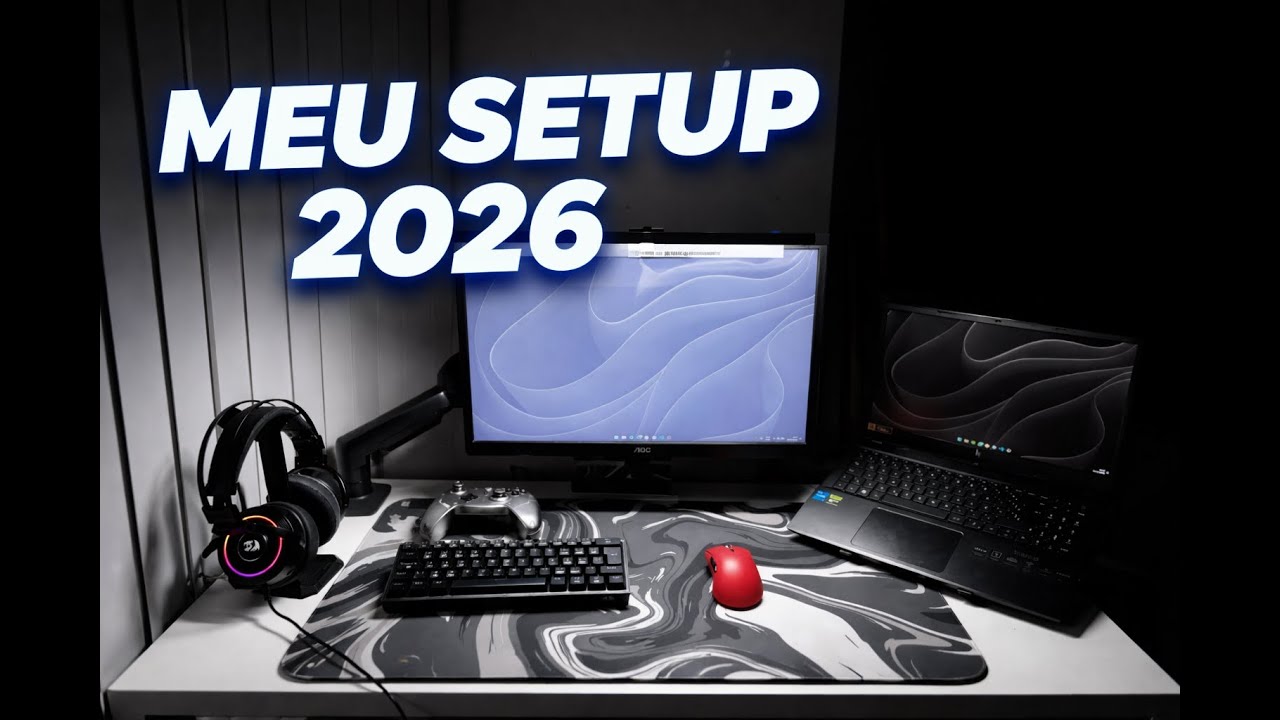 MEU SETUP 2026 | Setup para Programação e Jogos