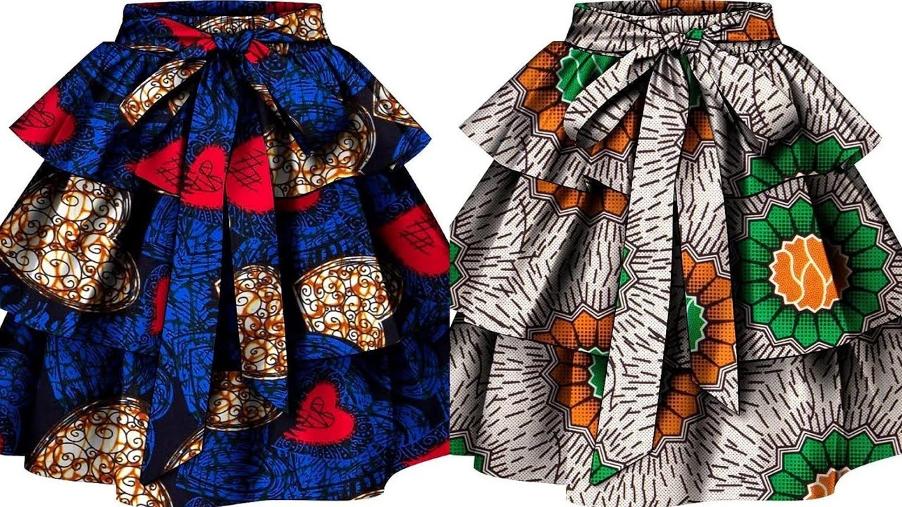 How to make a THREE TIER GATHERED SKIRT with ELASTIC BAND and BELT