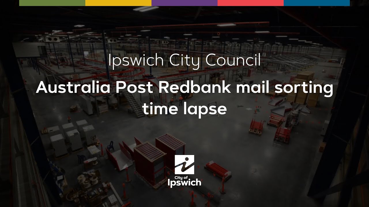 Australia Post Redbank mail sorting time lapse
