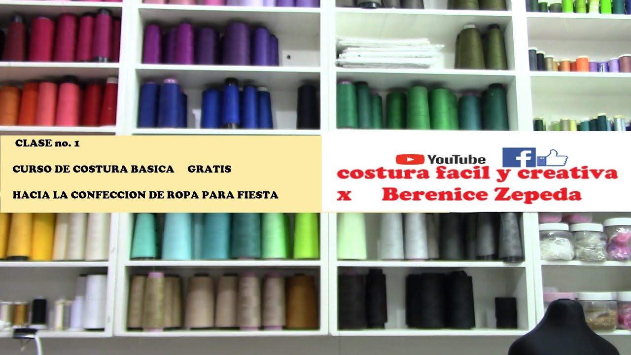 CURSO BÁSICO COSTURA GRATIS -INTRODUCCIÓN  parte-1