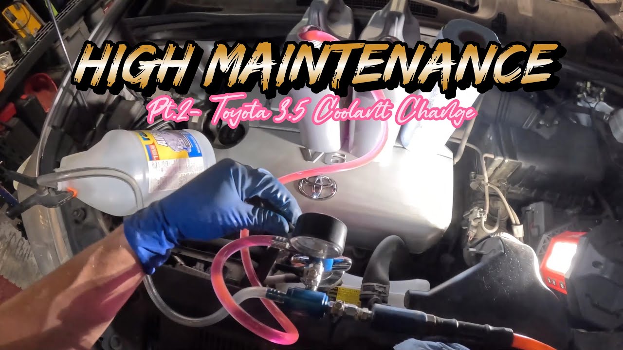Toyota Hilander DIY Engine Coolant Change- Side Work!