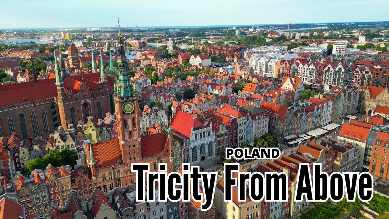 Tricity (Gdańsk, Gdynia & Sopot) From Above - 4K drone video