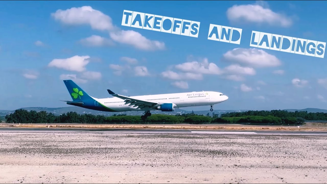 ✈️ AMAZING TAKEOFFS AND LANDINGS 🇵🇹 Faro International Airport Plane Spotting