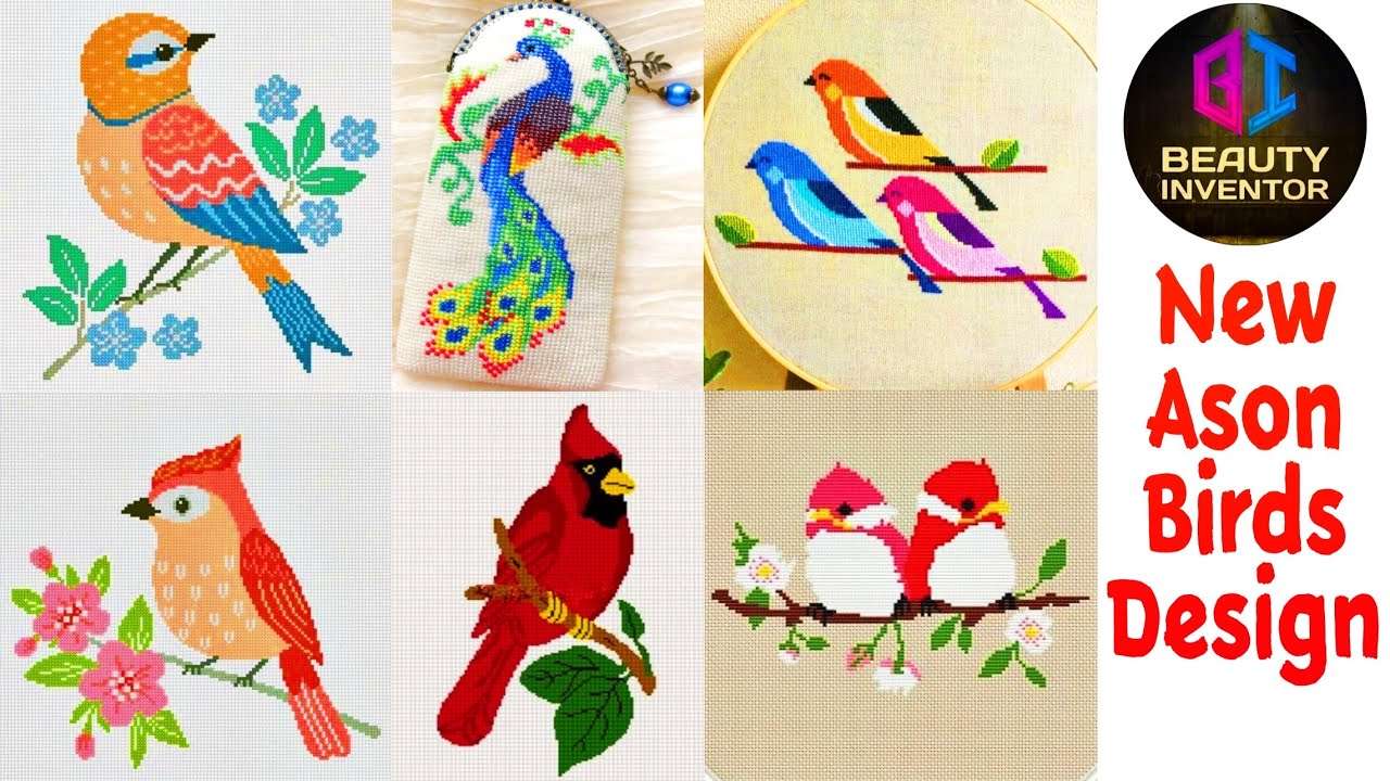Cross Stitch Pattern || New Colourful Cross Stitch Ason Birds Designs
