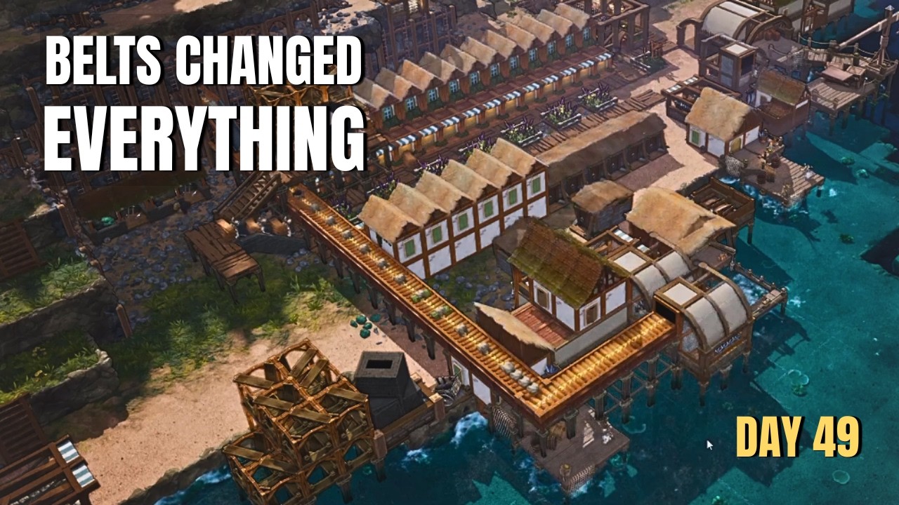 Day 49 – Conveyor Belts Were Worth the MAX Taxes! (Big Storage Mistake) | Whiskerwood Part 3