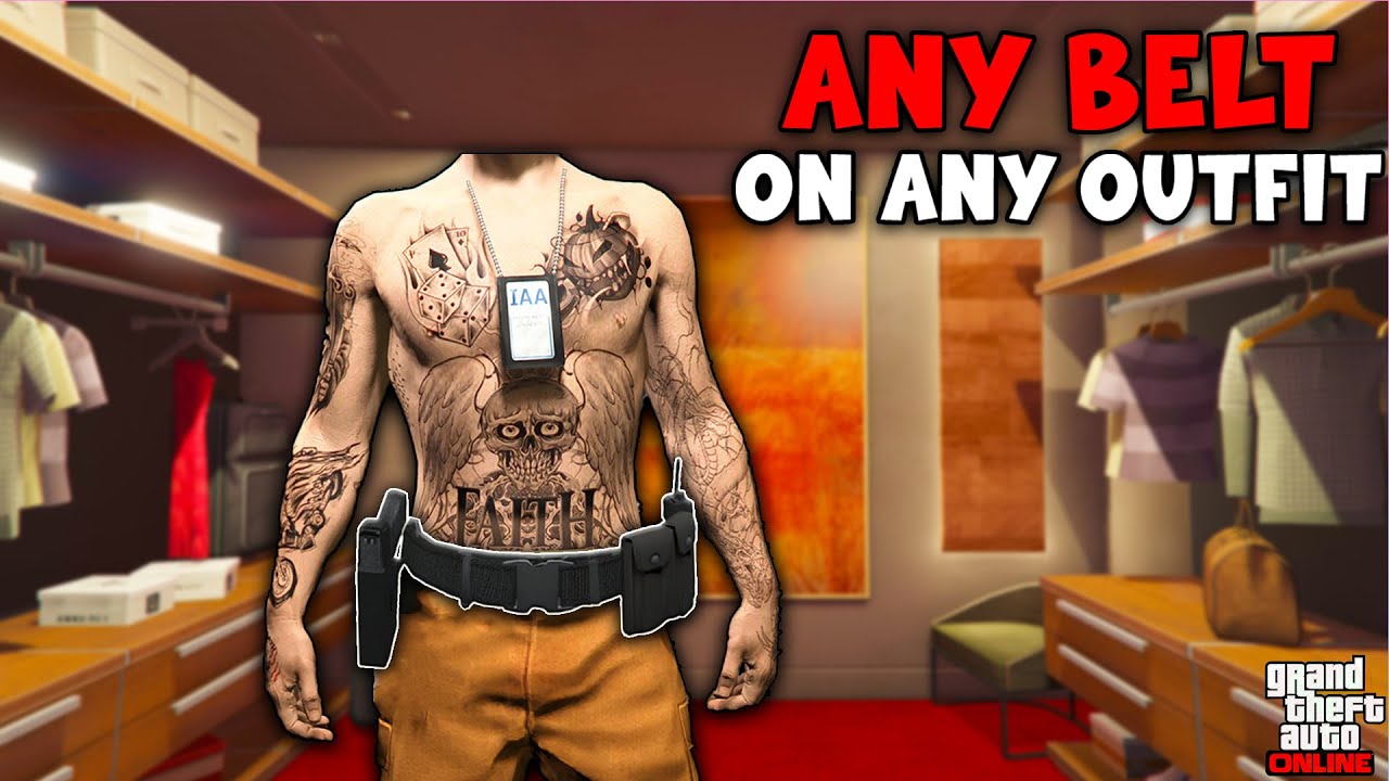 ANY BELT on ANY OUTFIT in GTA Online! (NEW Working Glitch) 🔥