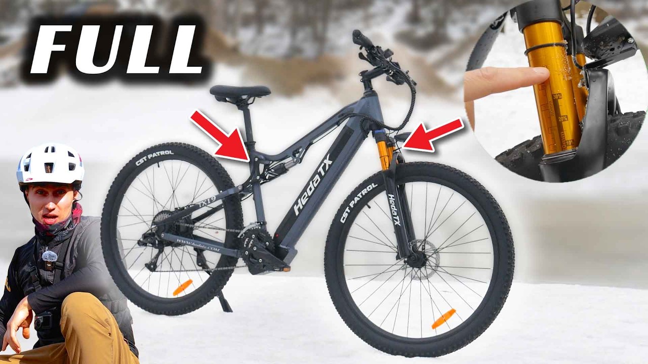Powietrzny Amortyzator w Chińskim E-Bike, TEGO JESZCZE NIE WIDZIAŁEM - HedaTX TX19