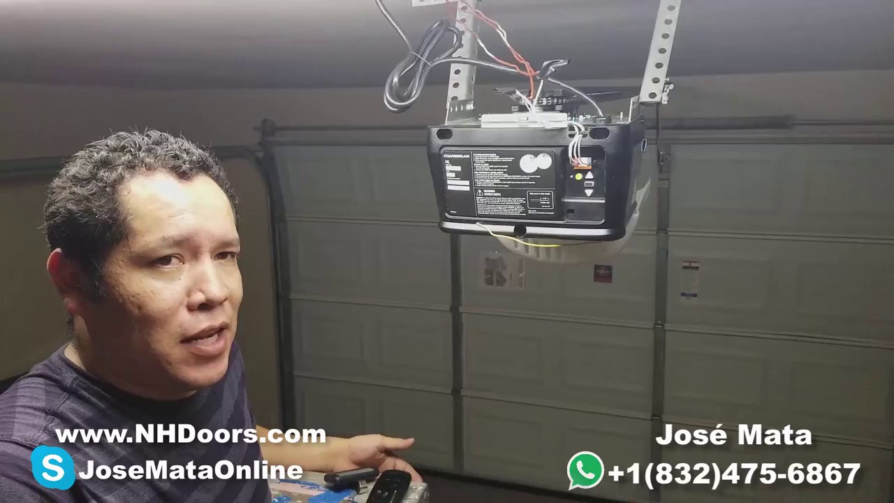C&oacute;mo programar los limites de cerrar y abrir una puerta de #Garage - #Houston, TX