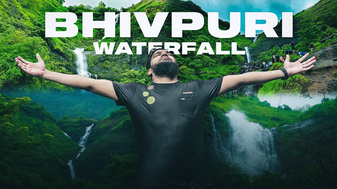 A day with waterfall | beautiful waterfall in Mumbai | bhivpuri waterfall | Mohsin Raza Qadri smrq.