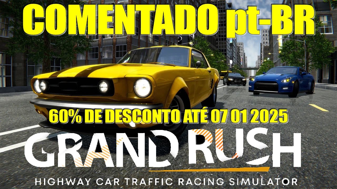 Grand Rush: Highway Car Traffic Racing Simulator - PS5 Gameplay COMENTADO pt-BR