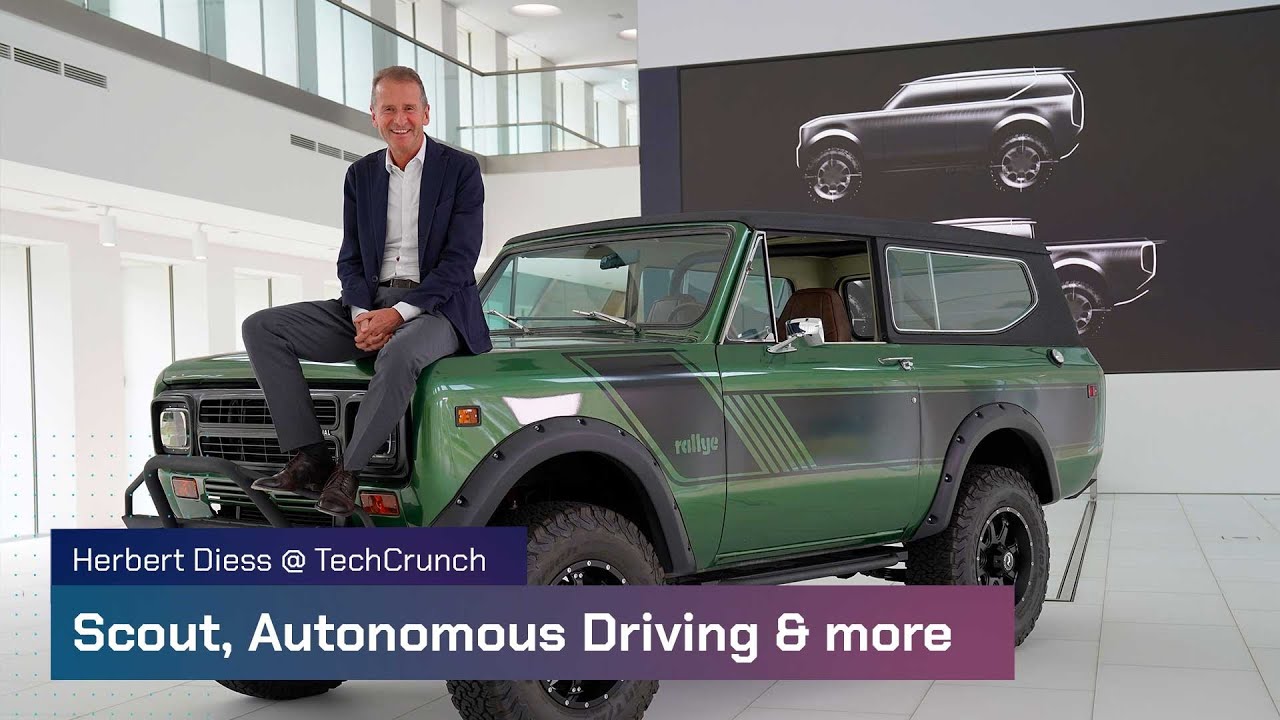 Herbert Diess @TechCrunch about #Scout, #Software, #AutonomousDriving and more