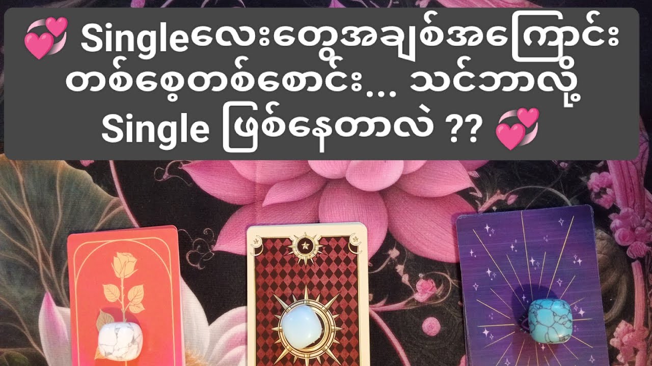💝 Single လေးတွေအချစ်အကြောင်း တစ်စေ့တစ်ကြောင်း... သင်ဘာကြောင့် Single ဖြစ်နေတာလဲ ?? 💝