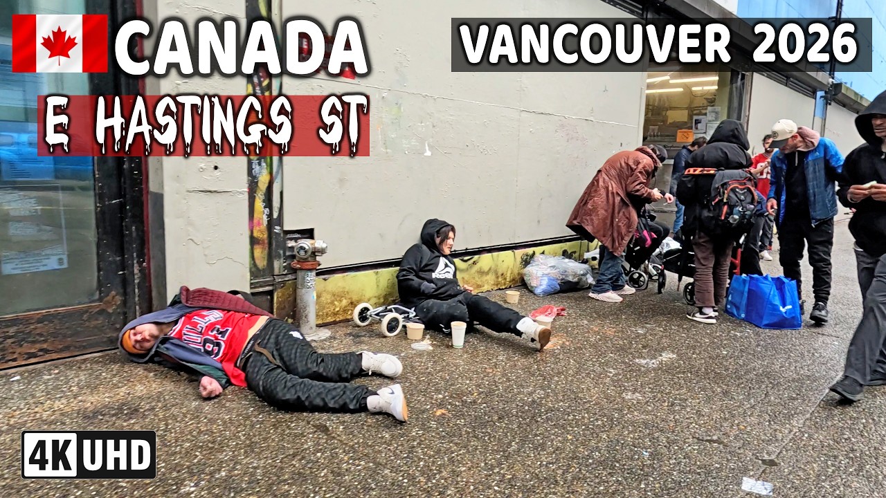 🇨🇦 【4K】 East Hastings St. Downtown Vancouver BC, Canada. Street Walk. April 02, 2026.