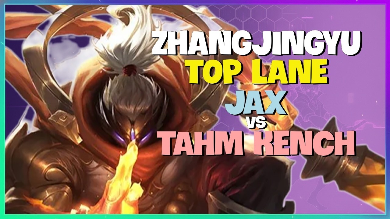 Challenger Jax : His ONE SHOT crushing Tahm Kench, INSANE TOP play