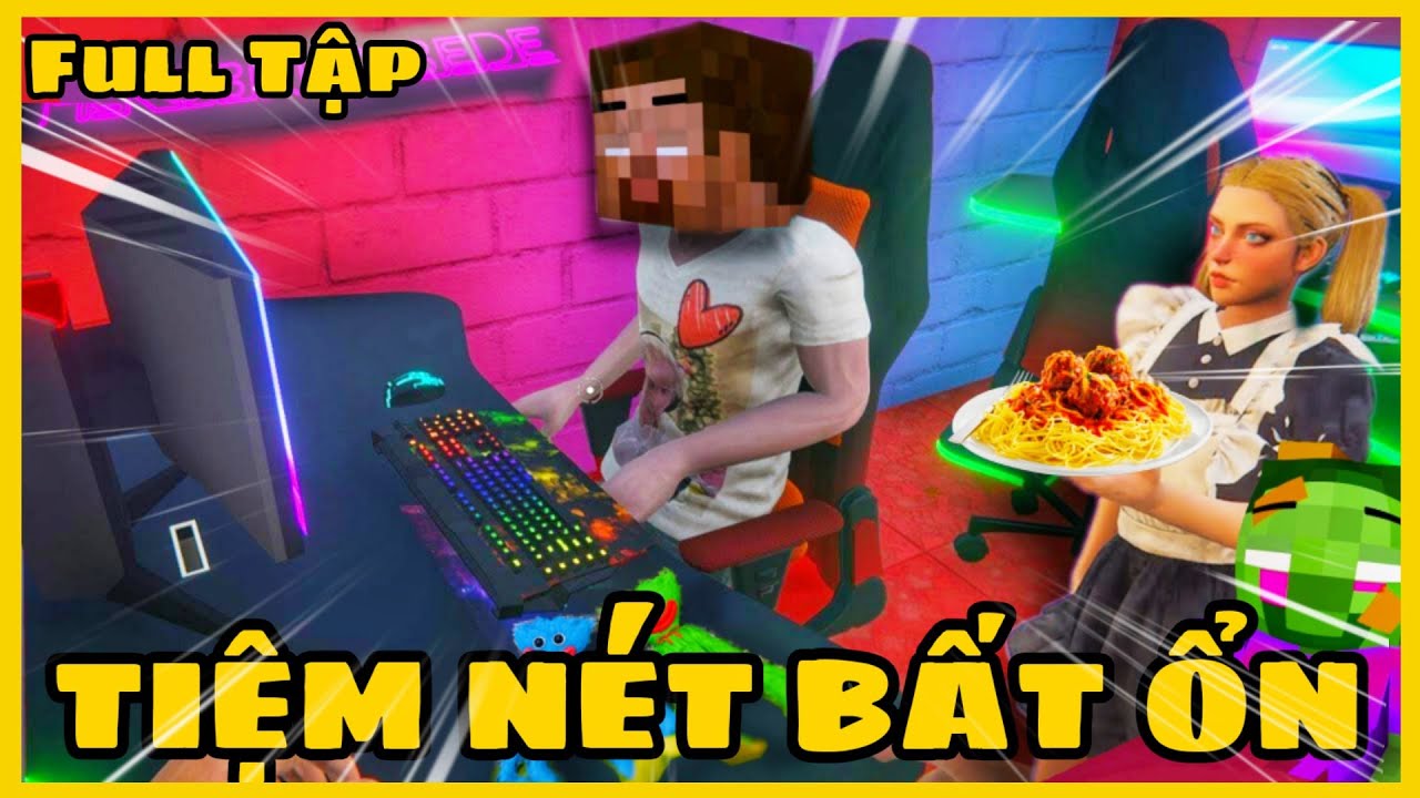 [ Lớp Học Quái Vật ] Tiệm NET Bấn Ổn Của Thầy Herobrine ( Full Tập ) | MV CHANNEL